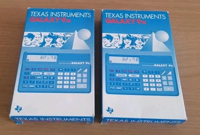 Texas Instruments GALAXY 9x Calculator x2 - Vintage / NEW  - Image 1 of 4