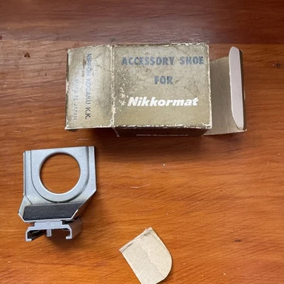 Zapato Accesorio Original Nikon para Nikkormat [Plateado] - Nuevo Stock Antiguo Foto 1 de 4
