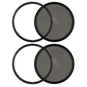 2 Goldwood Sound SG-M12 Steel Mesh Snap On Woofer Grills for 12" Speakers - Picture 1 of 4