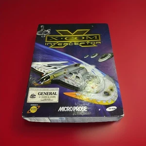 X-COM: INTERCEPTOR (X COM) - PC Win 95 CD-ROM - Very Rare BIG BOX Micro Prose - Picture 1 of 17