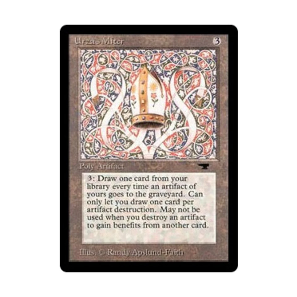 WOTC MtG Antiquities Urza's Miter (R) VG - Image 1 of 1