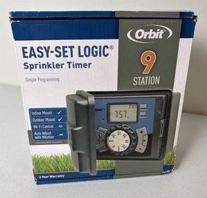 Sprinkler Bewässerung Timer Indoor/Outdoor Orbit 9 Stationen Easy-Set Logic 27999 - Bild 1 von 7