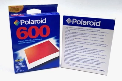 2x Vintage Polaroid 600 Instant film packs, 20 Photos NEW/SEALED Exp 8/05, 12/04 - Image 1 of 2