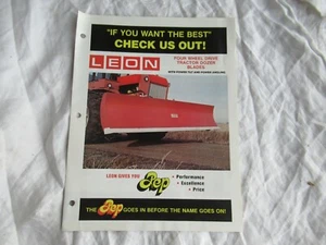 Leon 4WD tractor dozer blades brochure - Picture 1 of 3