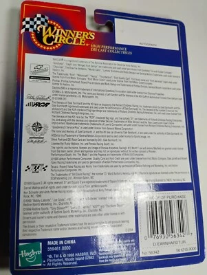 winners Circle Dale Earnhardt jr 1999 AC Delco #3 Monte Carlo - Image 1 of 3