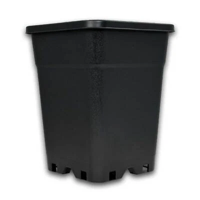 GROW-TEC & CONSULTING GMBH Pflanztopf Eckig 7 Liter Blumentopf für Innen & Außen Grow Topf PP