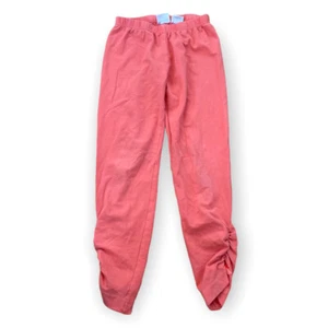 HANNA ANDERSSON Girls' Pink Peach STRETCH Capri Pants Size 140 US 10 Gathered - Picture 1 of 12