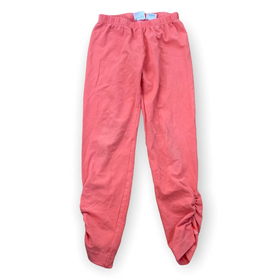 HANNA ANDERSSON Girls' Pink Peach STRETCH Capri Pants Size 140 US 10 Gathered - Image 1 of 4