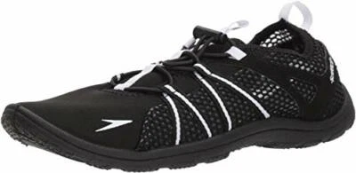 NWT Speedo Seaside Lace 5.0 MENS Water Beach Shoes Black / White 9 - Image 1 of 2