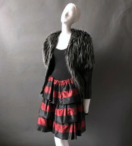 Anouska Hempel England 80er Party Kleid formell roter Teppich Cocktail formell XS - Bild 1 von 12