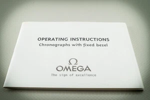 Omega Chronographs Fixed Bezel Instructions User Manual Multilingual 060523-06 - Picture 1 of 5
