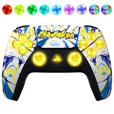 Graffiti Silent Modz LED Light Up Buttons Wireless Custom Controller for PS5 - Image 1 of 2