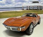 Franklin Mint 1972 Corvette Zr1 Coupe Ontario Orange Le 1:24 Complete