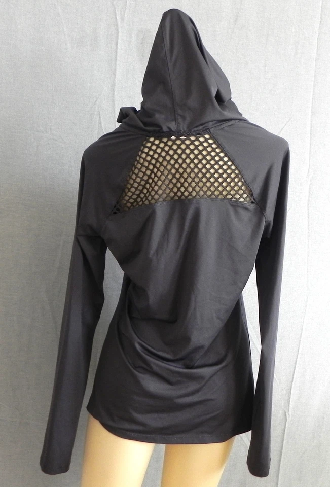 Kenneth Cole Reaction Activewear Long Sleeve Hooded Pull Over Gray Stretch SizeS - Image 1 of 4