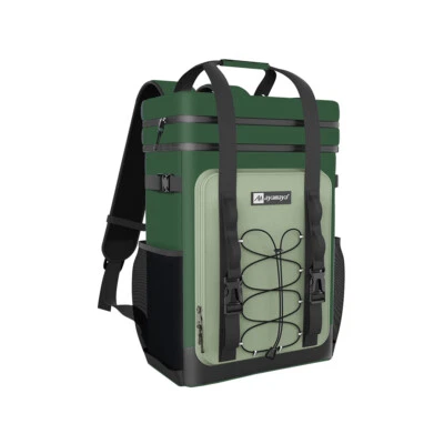 40 罐背包 冷藏箱 隔热 防漏 野营 野餐 双层 午餐袋 — 第 1/4 张图片
