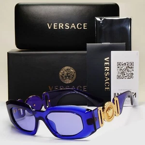 Versace Sunglasses Purple Transparent Biggie Oversized MOD VE 4425U 5419/1A - Picture 1 of 12