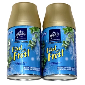 2 Pack Glade Automatic Spray Refills Limited Edition First Frost Woods 6.2oz - Picture 1 of 1