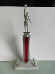 Vintage 1970 Basketball Trophy 15" with Marble Base - Picture 1 of 9