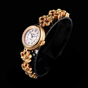 Vintage women's cocktail gold-plated watches. Soviet Watch Ladies CHAIKA - Picture 1 of 7