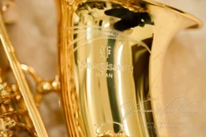 Yanagisawa A-WO1 Alto Saxophone Eb Gold s/n390*** Adjusted Yellow Brass Used - Picture 1 of 9