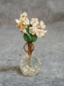 Vintage Glass Flowers Card Holder - Picture 1 of 5