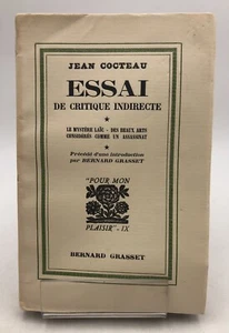 Cocteau (Jean) / Bernard Grasset - Essai de critique indirecte. EO 1932 - Imagen 1 de 11