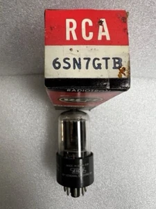 RCA 6SN7GTB 1961 Bottom Getter Black Plate Tubes PLATINUM Brand New! Made In USA - Picture 1 of 3