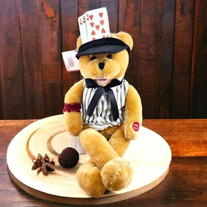 VTG Chantilly Lane Musical Bear Stuffed Animal Bear The Gambler Man Cave Fathers - Picture 1 of 7