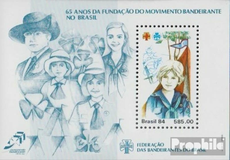 Brazil block66 mint/MNH 1984 Pfadfinderverband - Image 1 of 1