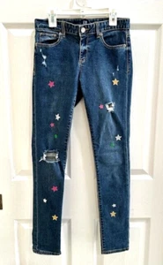 girls 14 GAP KIDS DENIM JEAN ADJUSTABLE WAIST super skinny - Picture 1 of 15