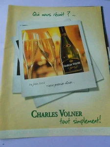 Publicté Advertising 2002  Charles Volner tout simplement - Picture 1 of 1