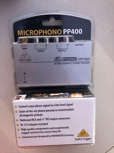 Microphono PP400 Ultra-Compact Phono Preamp Rare Silver Color - No Cords - Picture 1 of 2