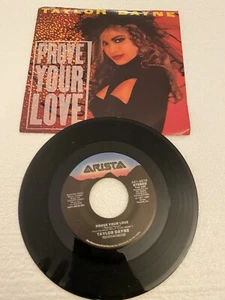TAYLOR DAYNE: PROVE YOUR LOVE/UPON THE JOURN.. 7"45rpm Record w/ Pic Sleeve Mint - Picture 1 of 2