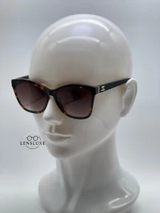 New Chanel CH5330 Quilted Polarized Sunglasses – Tortoise Acetate & Gold - Picture 1 of 5