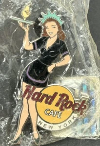 Prendedor Hard Rock Café Nueva York Sexy Dama Liberty Camarera Paquete Original - Imagen 1 de 2