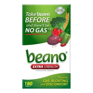 Beano Extra Strength Food Enzyme Dietary Supplement, 180 Tablets - Picture 1 of 2