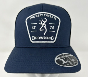 THE BEST THERE IS BROWNING, Blue, Mesh Snap-back, BUCKMARK LOGO, Raider Cap, NWT