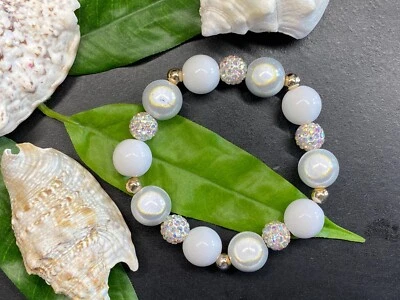 Armband Miracle Beads Gr. S Acryl Strassperle Strass Magic Beads #1029-3 - Bild 1 von 2