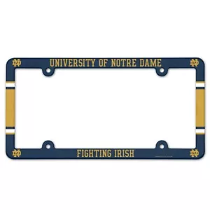 Notre Dame Fighting Irish Kunststoff Nummernschildrahmen - Marine - Bild 1 von 1