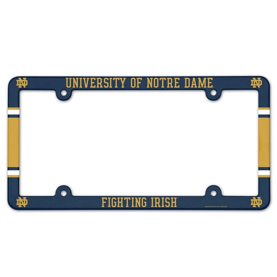 圣母院格斗爱尔兰塑料车牌架-海军蓝 — 第 1/1 张图片