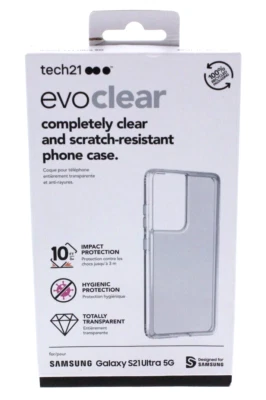 Tech 21 Evo Clear Case for Galaxy S21 Ultra - Image 1 of 4