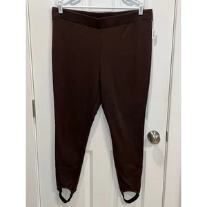 Pantalones estribo marrón forrados de lana talla 2X Old Navy para mujer nuevos con etiquetas - Imagen 1 de 4