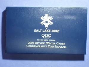 2002-P  Salt Lake City Winter Olympics Proof Commemorative Silver Dollar  OGP - Picture 1 of 4