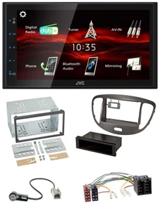 JVC USB Bluetooth MP3 DAB 2DIN Autoradio für Hyundai i10 2008-13 dunkelsilber - Bild 1 von 10