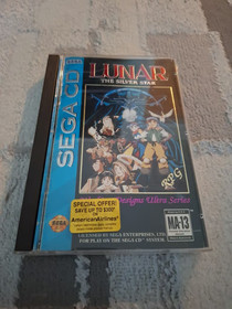 Lunar Silver Star for Sega CD Game + Manual/Reg Card - No Back