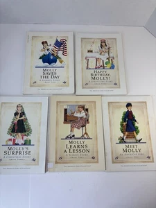 VTG Lot Of 5 American Girl Molly Books 1-5 Paperback 1980’s - Picture 1 of 7
