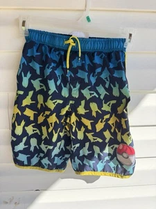 POKEMON Swim Trunk Boys Sz 10-12 Gently used - Picture 1 of 10