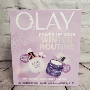Olay~Better Together Mini Super Serum + Retinol 24 Moisturizer Duo Gift Set~NIB - Picture 1 of 4