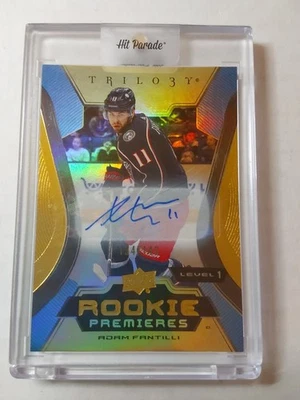 2023-24 UPPER DECK TRILOGY Adam Fantilli RC ROOKIE PREMIERES LEVEL 1 AUTO /149 - Image 1 of 2