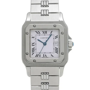 CARTIER Santos Carre LM Antique 81036131 White/Blanc mens Watches Mechanical... - Picture 1 of 7